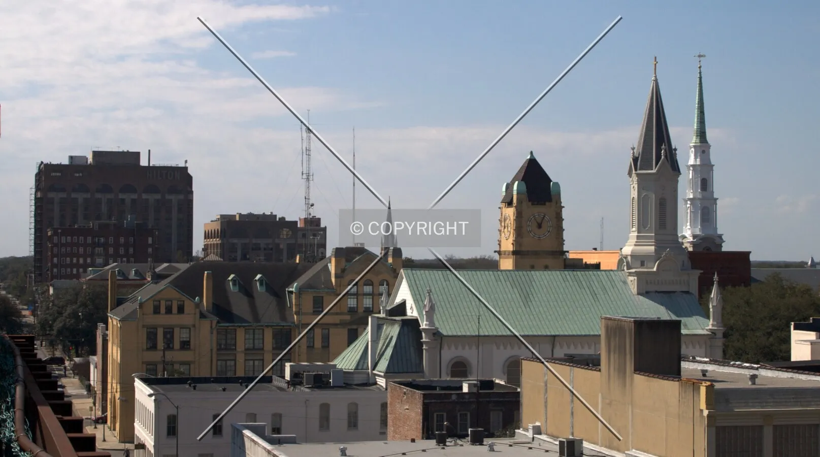 Looking southwest