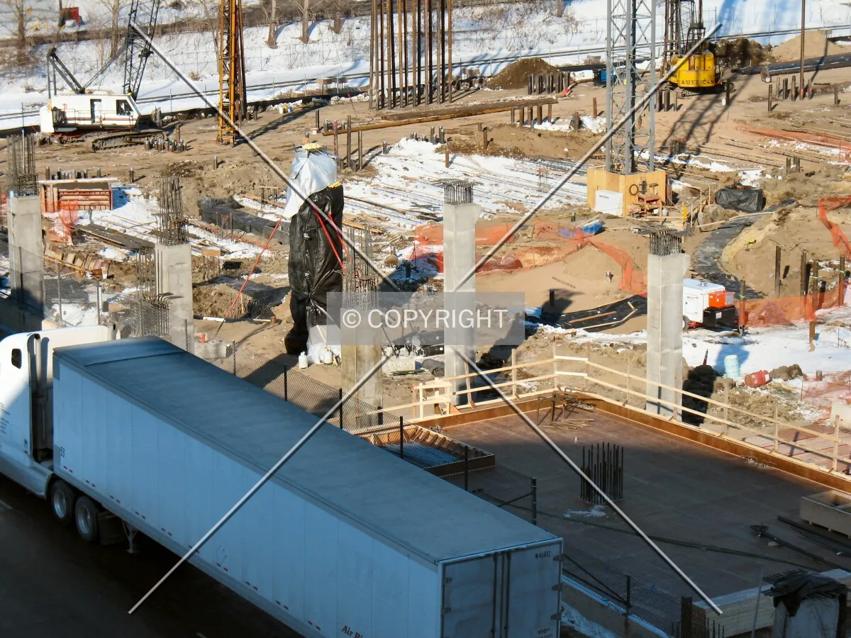 Columns to support the future first baseline bleachers