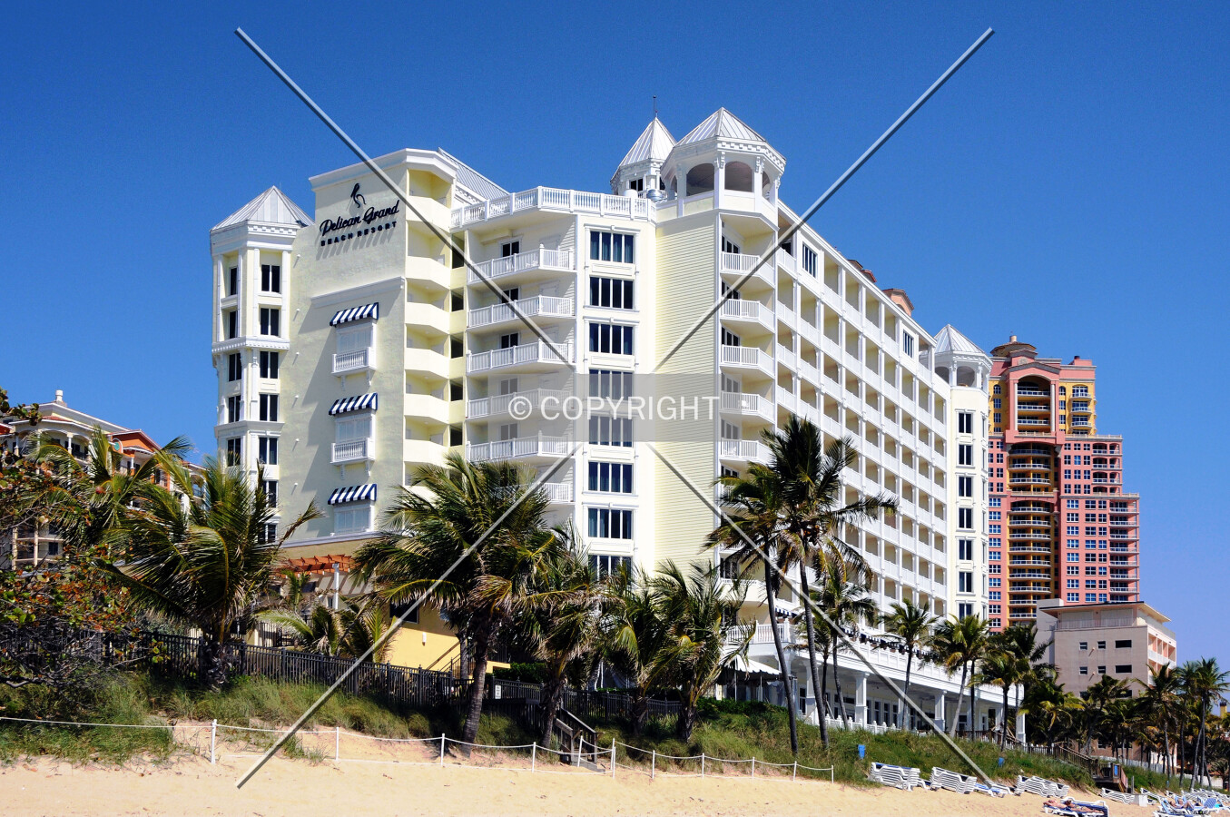 View from the southeast along the beach