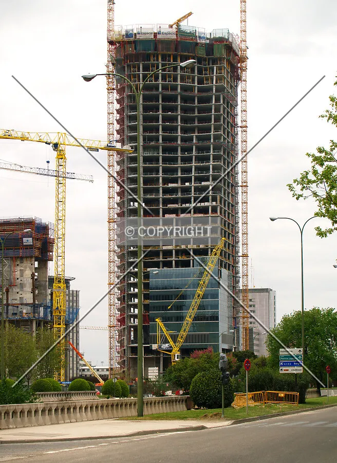 A view from Paseo de la Castellana