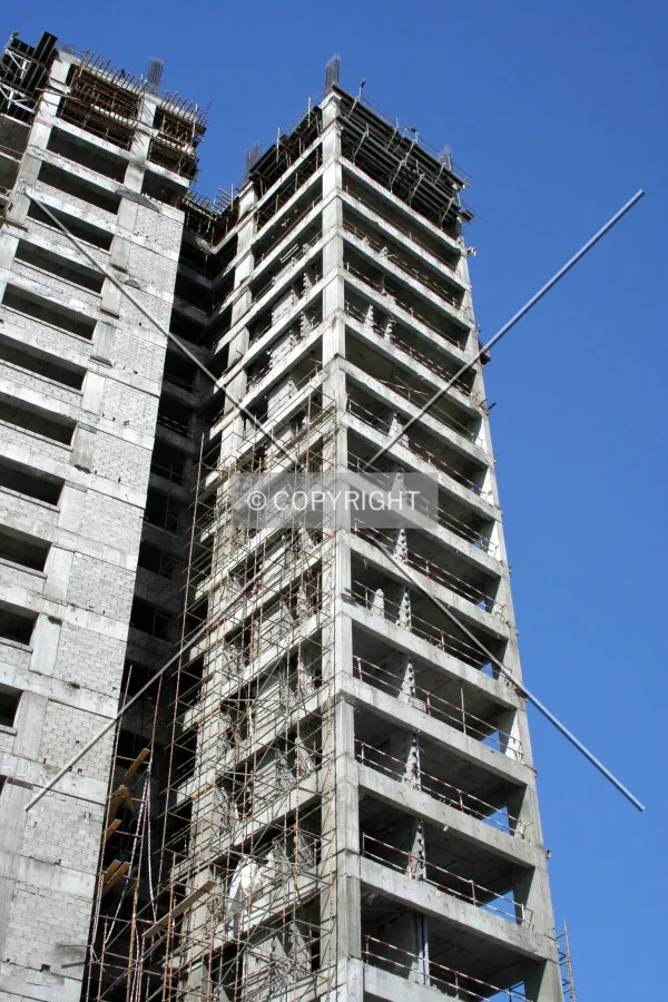 Looking up from the base