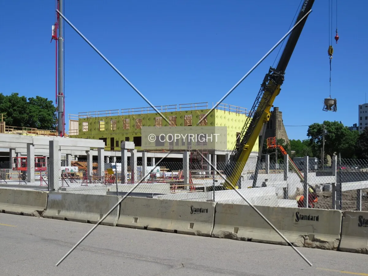 View to the north across 5th Street SE