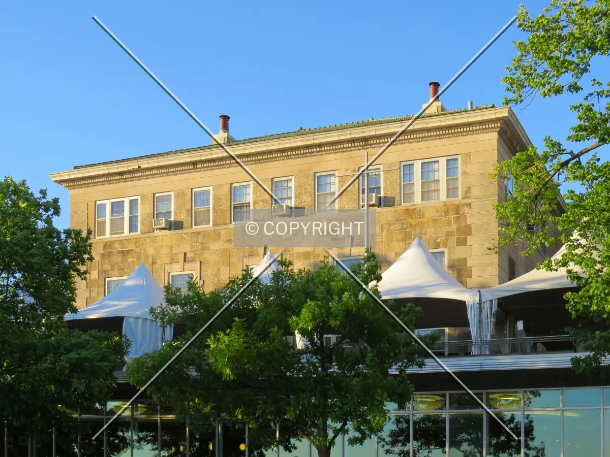 Partial north elevation from Memorial Union Terrace on Lake Mendota