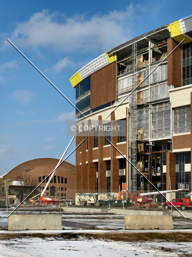 View to the northwest from University Avenue SE; WIlliams Arena in the distance