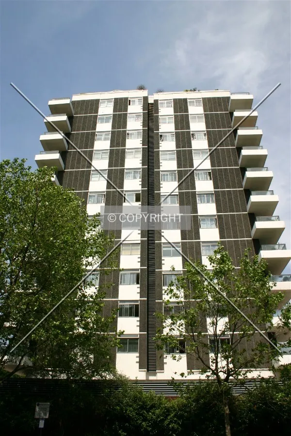 Looking up from St. John's Wood Road