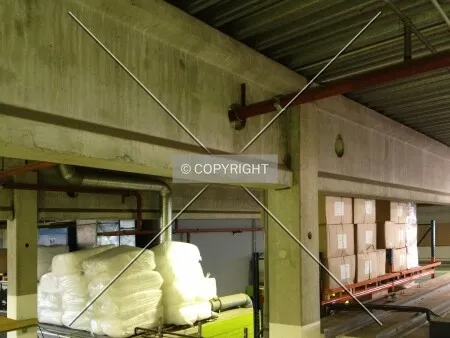 Concrete framework of a logistics center