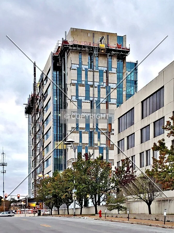 Southwest view during construction; November 2, 2019