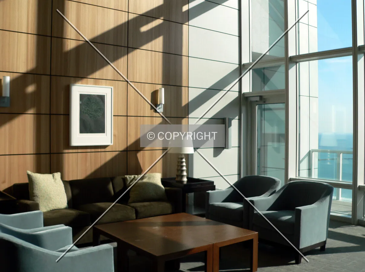 Sitting room on the 25th floor