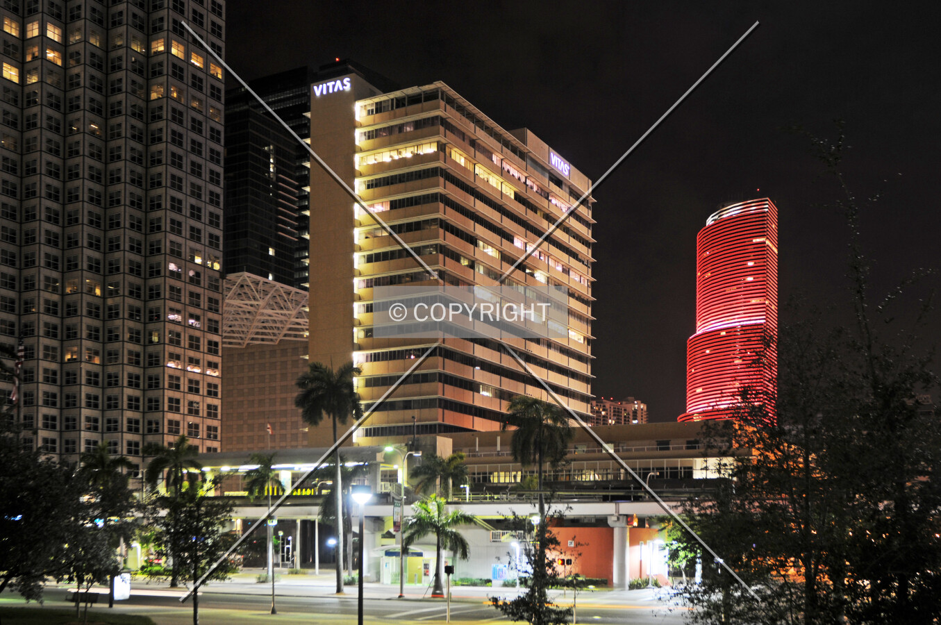 View from the east across Biscayne Boulevard