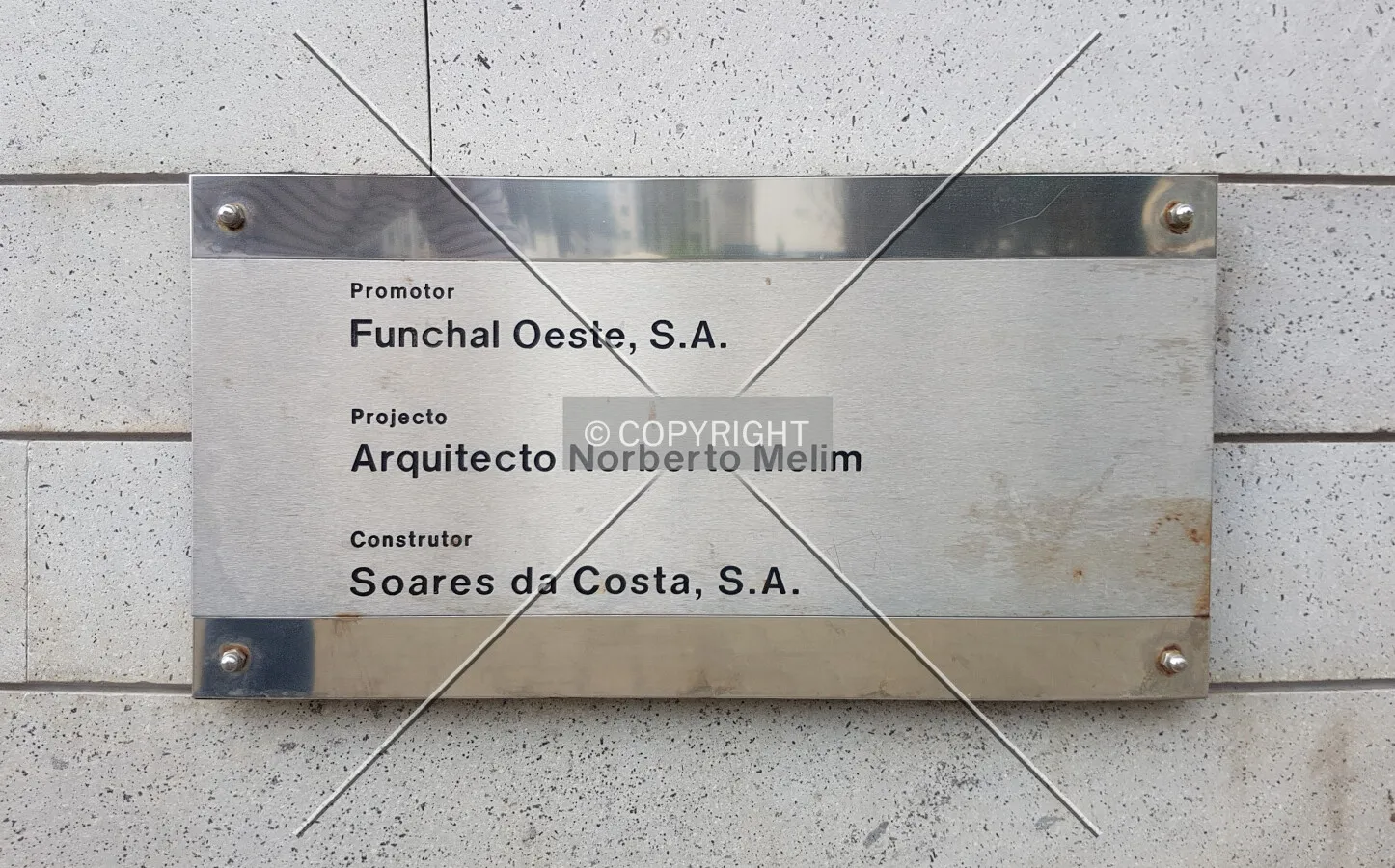 Sign showing involved companies