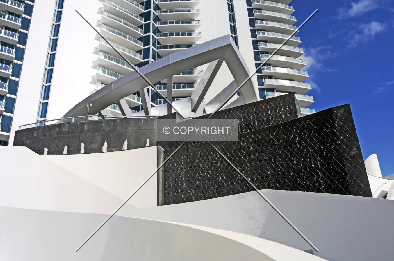 Facade detail facing Collins Avenue