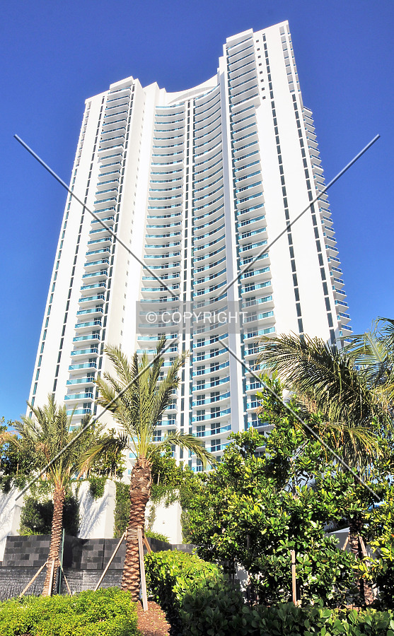 View from the west along South Ocean Drive