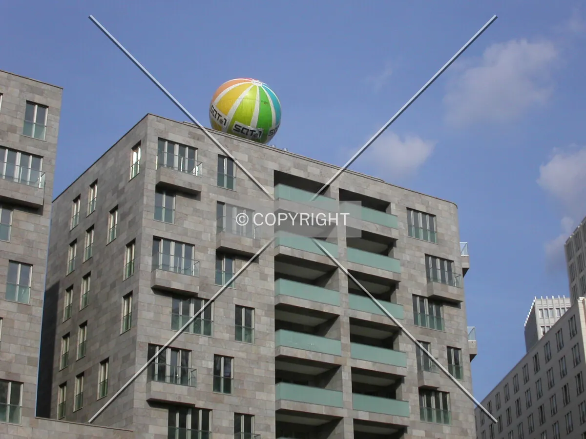 Looking up to the building