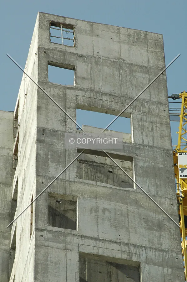 Close up of the concrete core