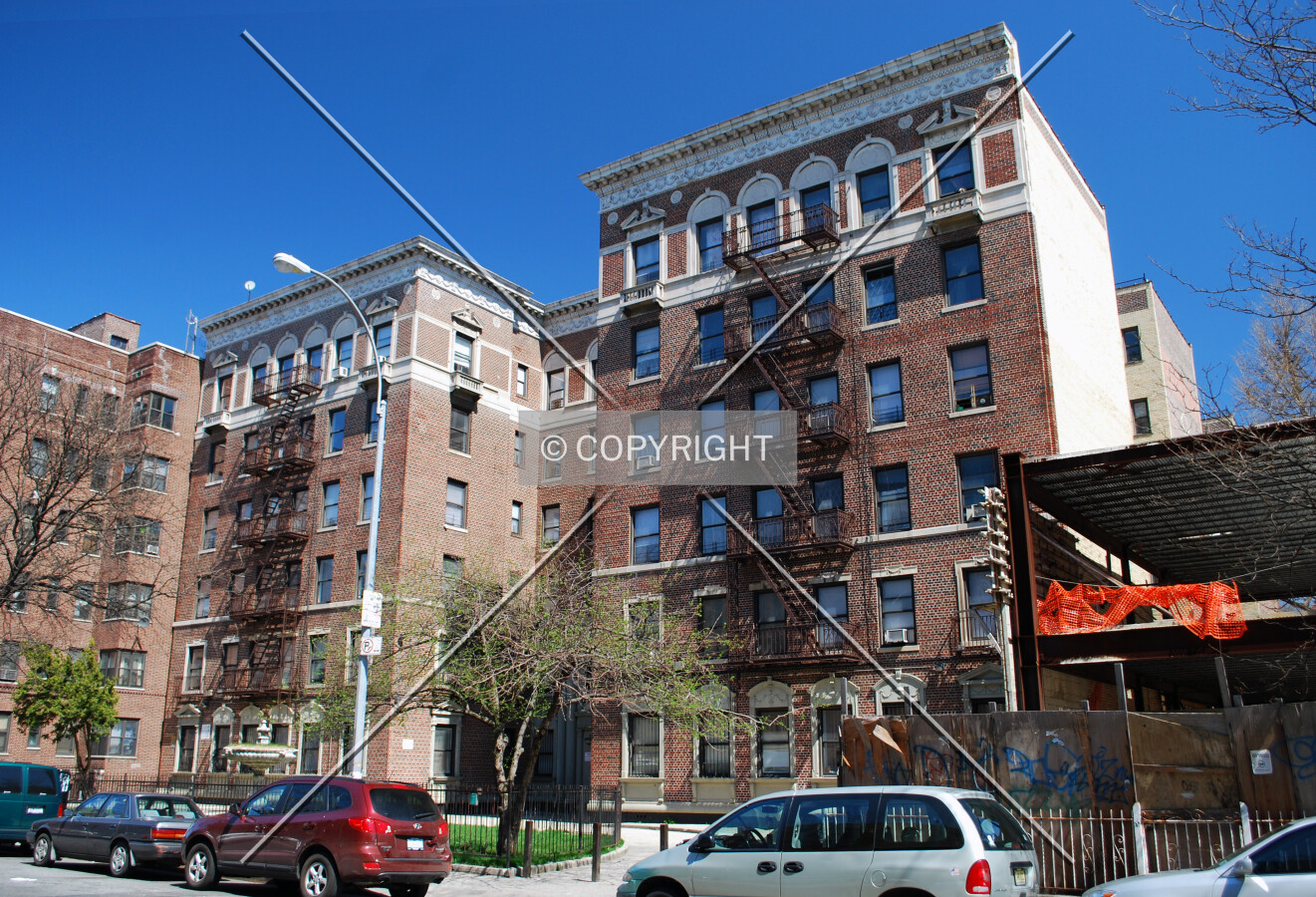 Viewed along Ocean Avenue