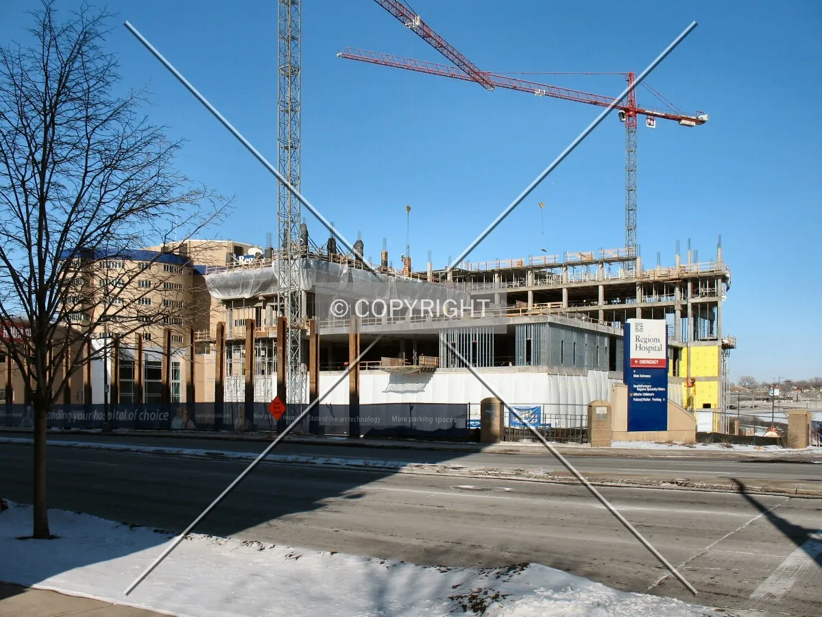 View to the northeast across Jackson Street