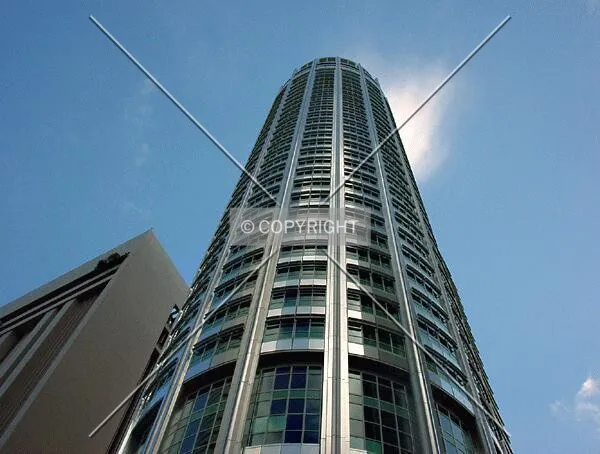 View to the top of the building