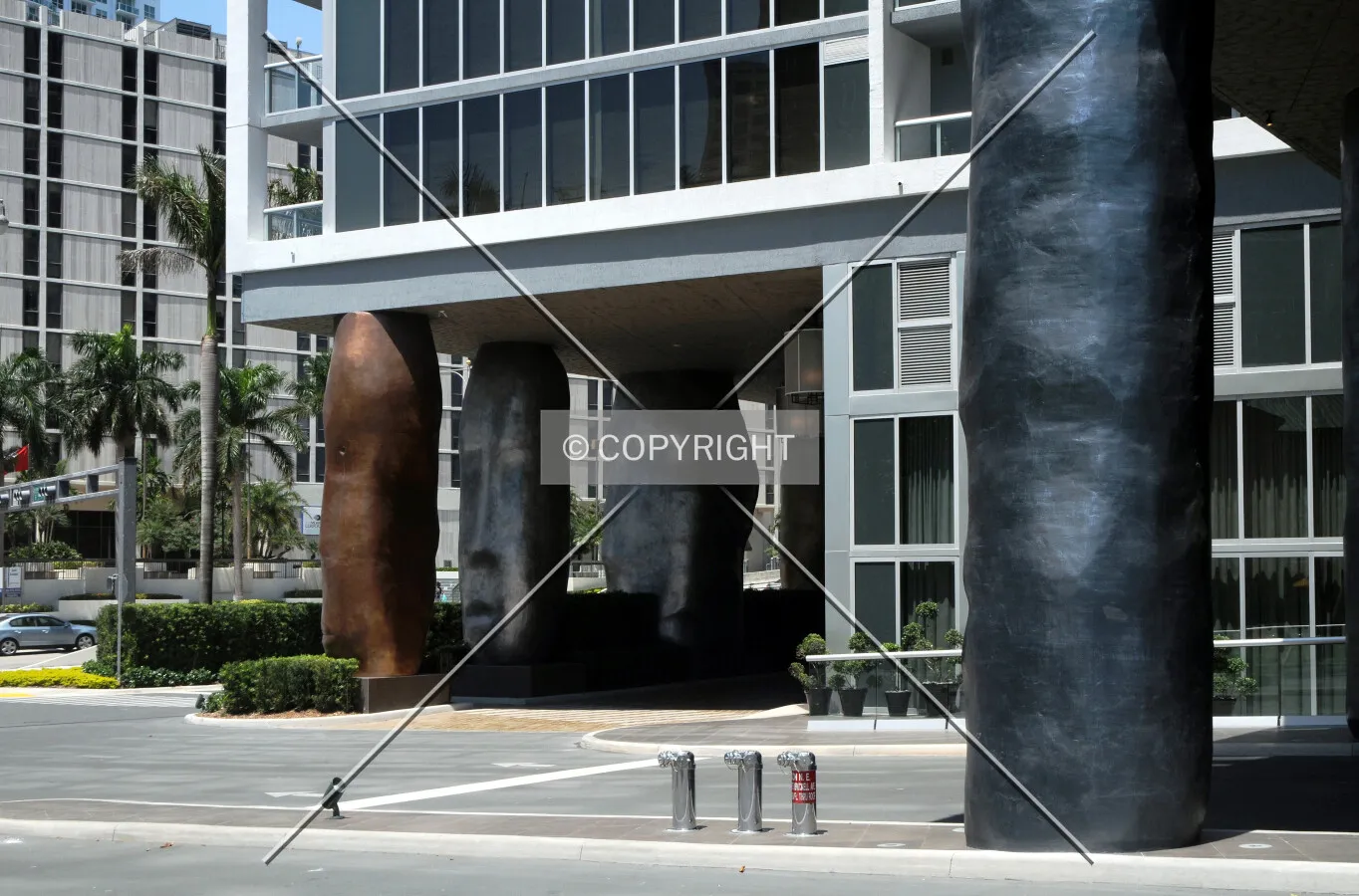 View of main entrance facing Brickell Avenue