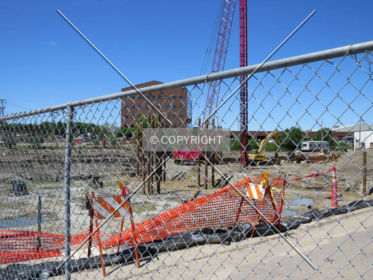 View to the west from 5th Street North