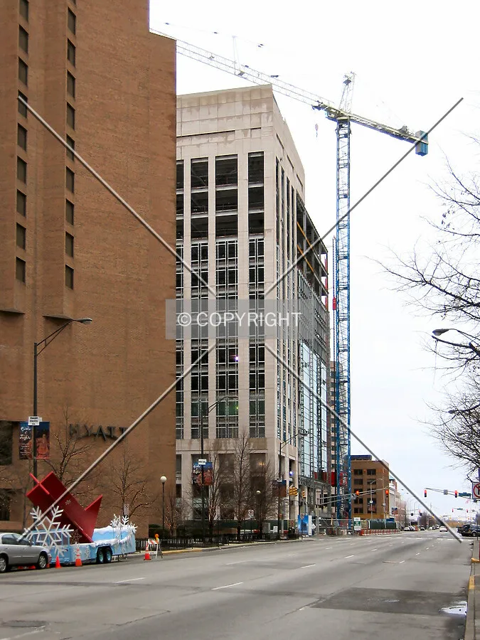 View to the west down West Washington Street