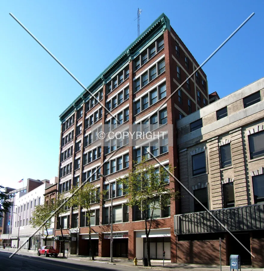 View from the northeast on Main Street