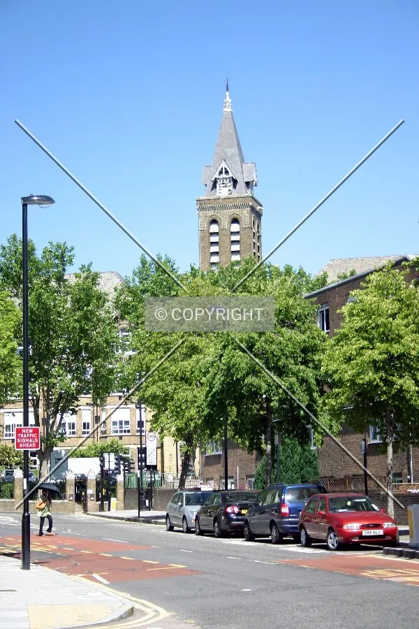View northeast from Magdala Avenue