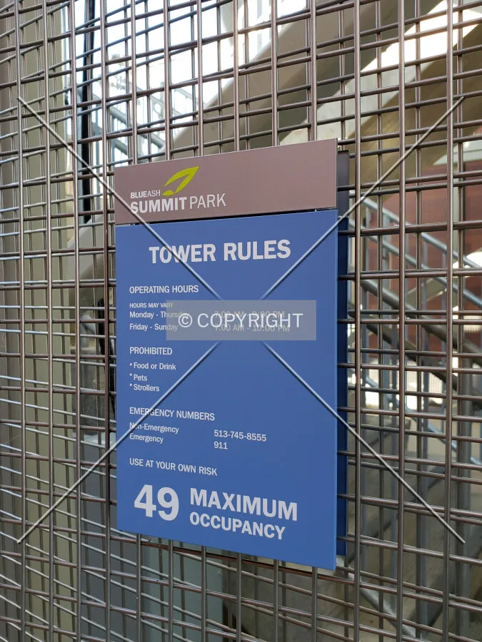 Sign showing the rules; October 5, 2019
