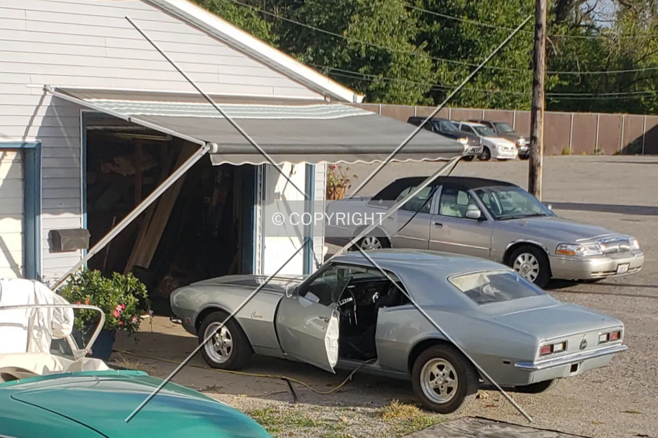 A 1960's Chevrolet Camaro being worked on; October 1, 2018