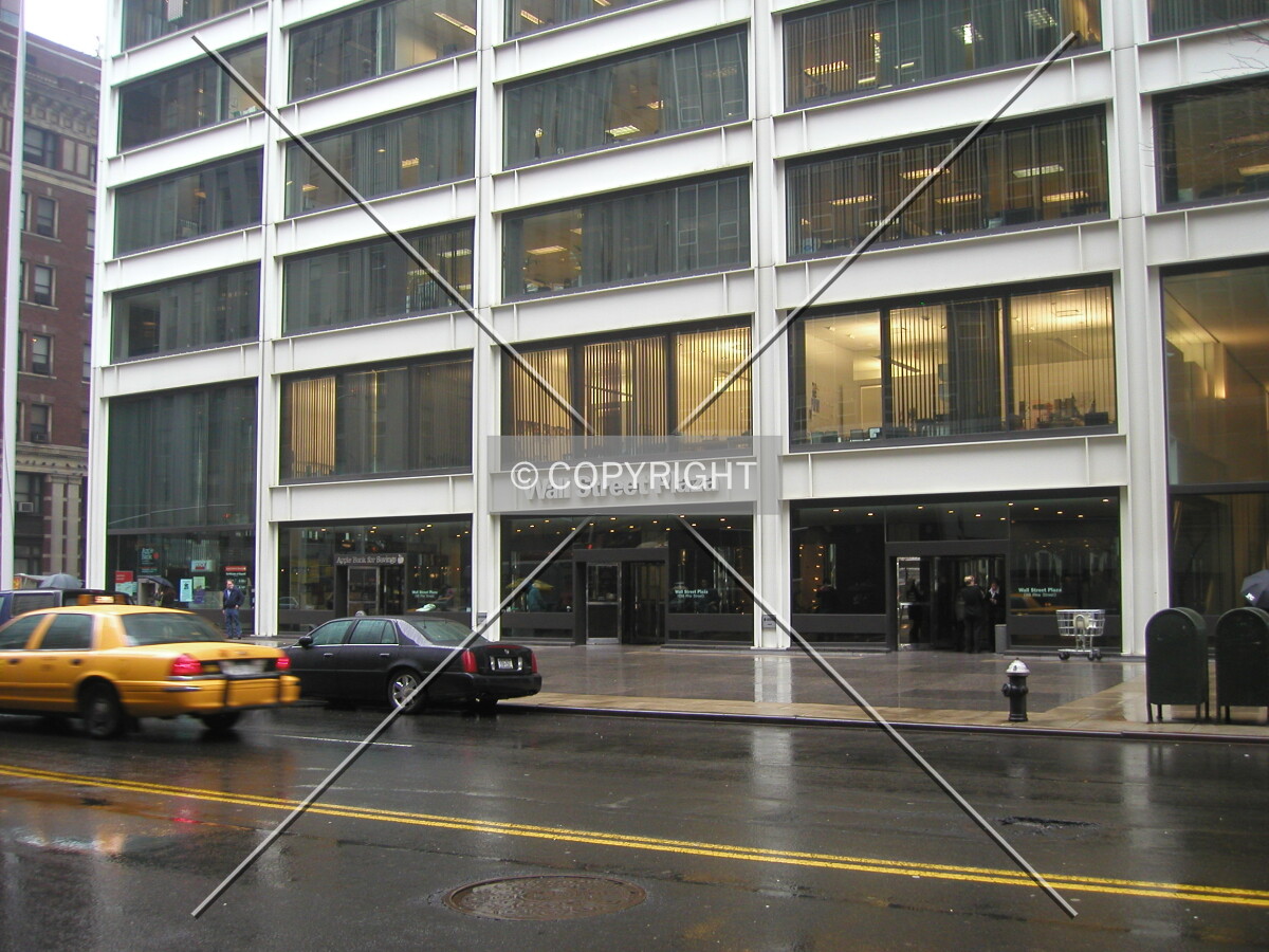 In front of the building