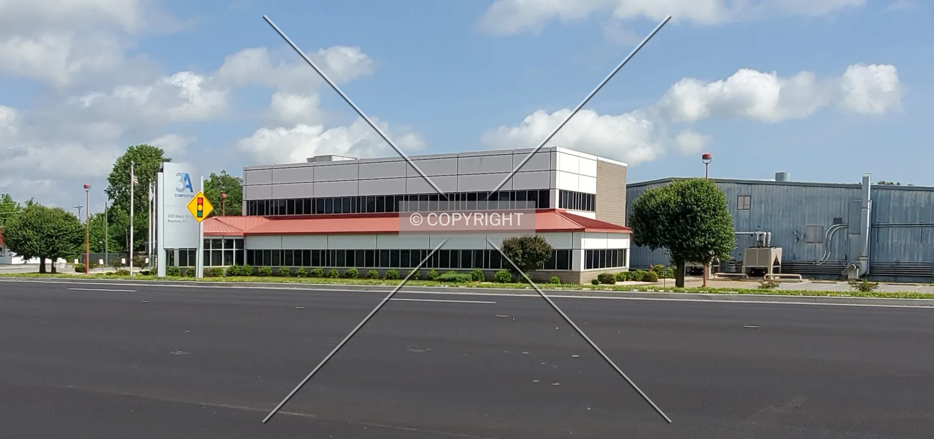 Southwest view; May 16, 2020