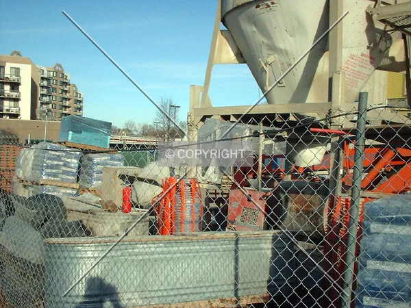 Construction materials on site