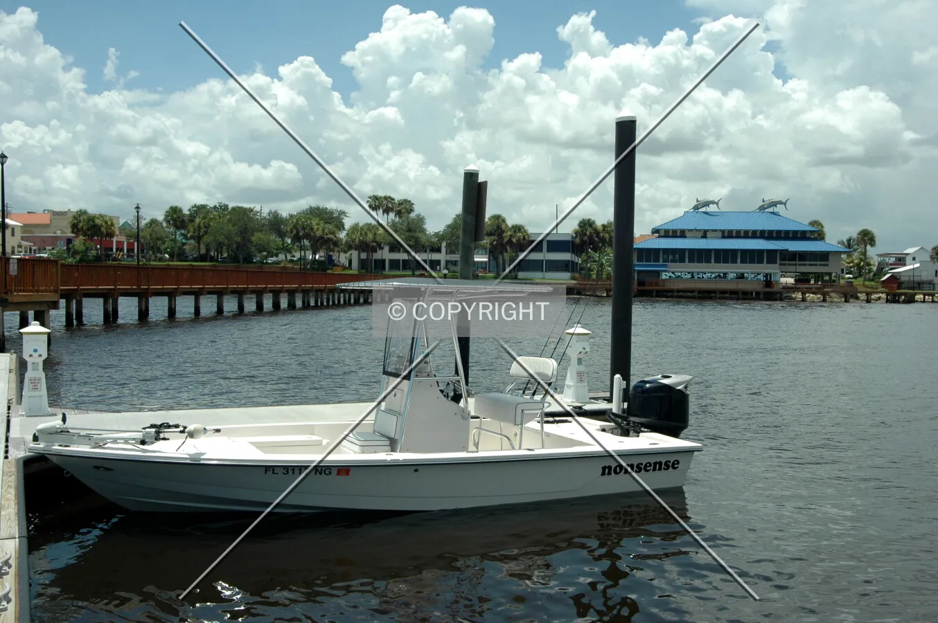 Looking south from pier