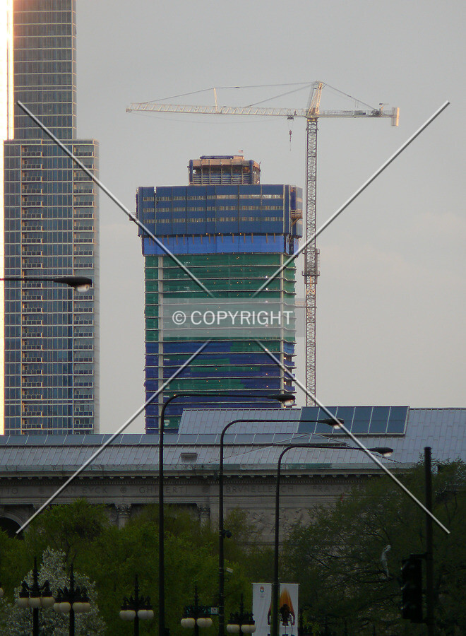 View to the south down Michigan Avenue from Randolph Street