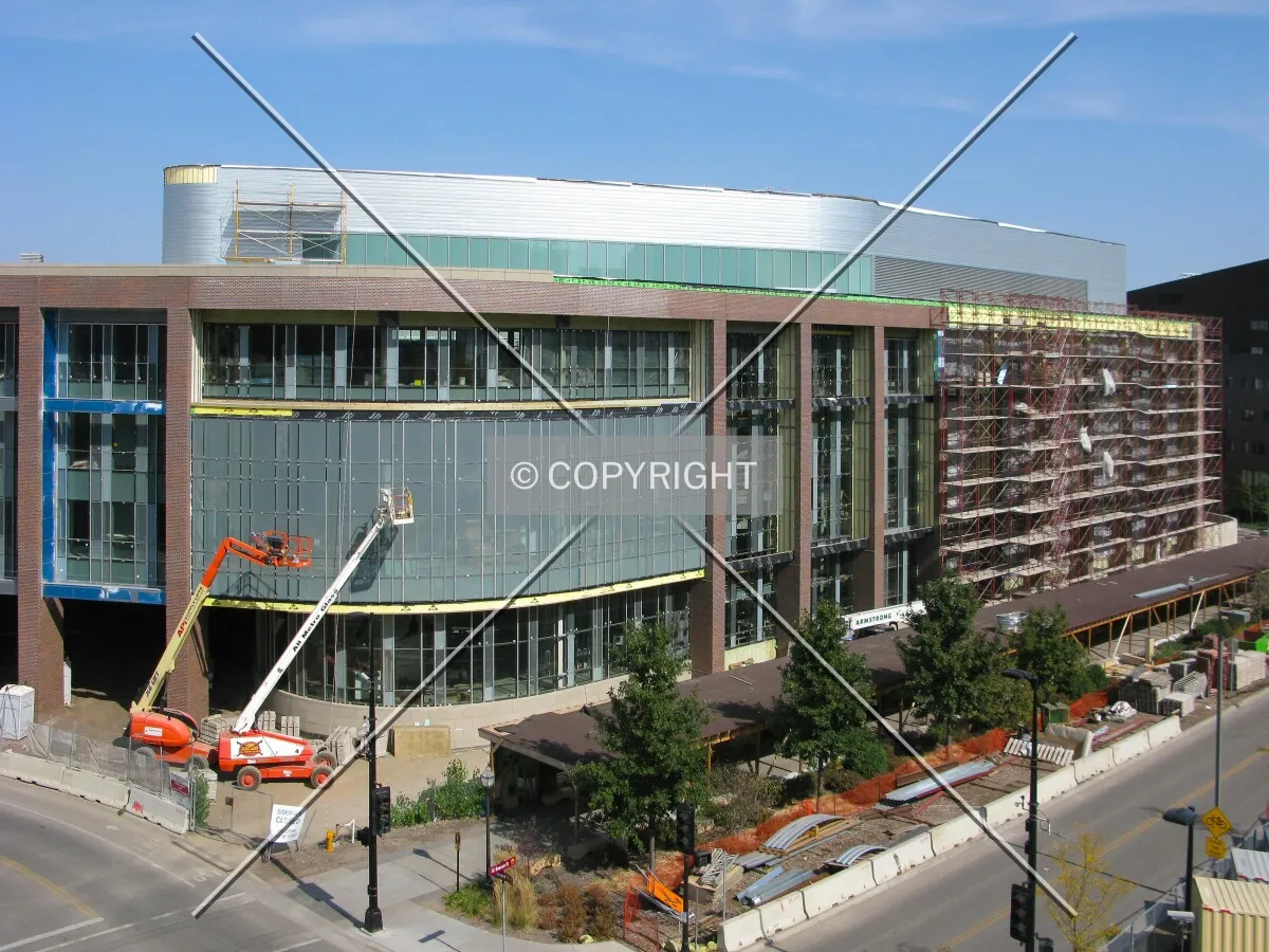 View to the northeast from the Washington Avenue Ramp