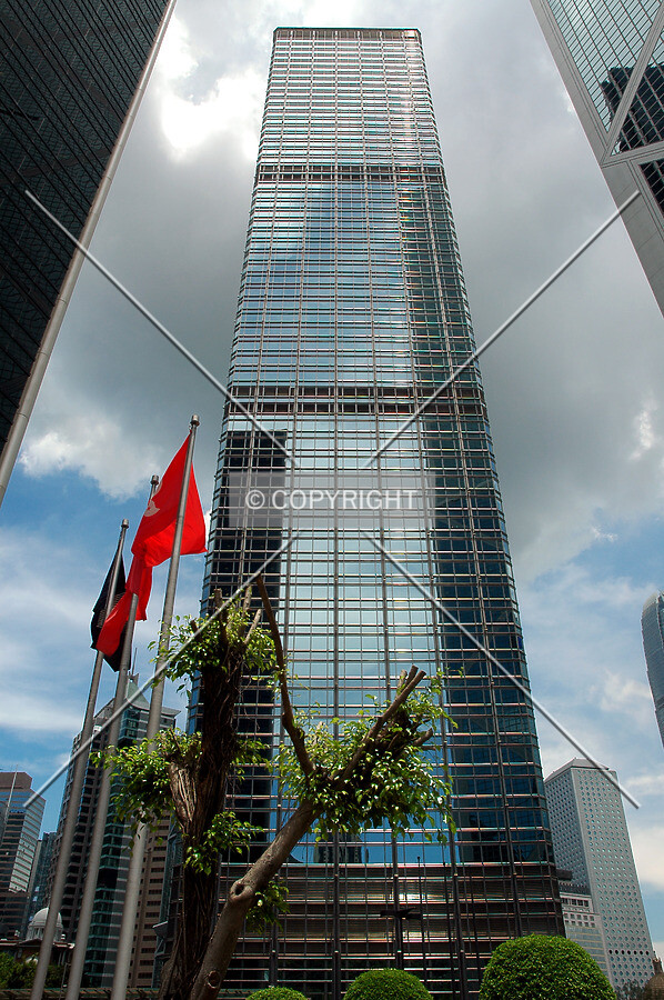 Looking up from the base