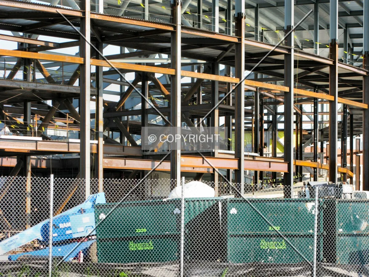 Structural steel from 23rd Avenue SE