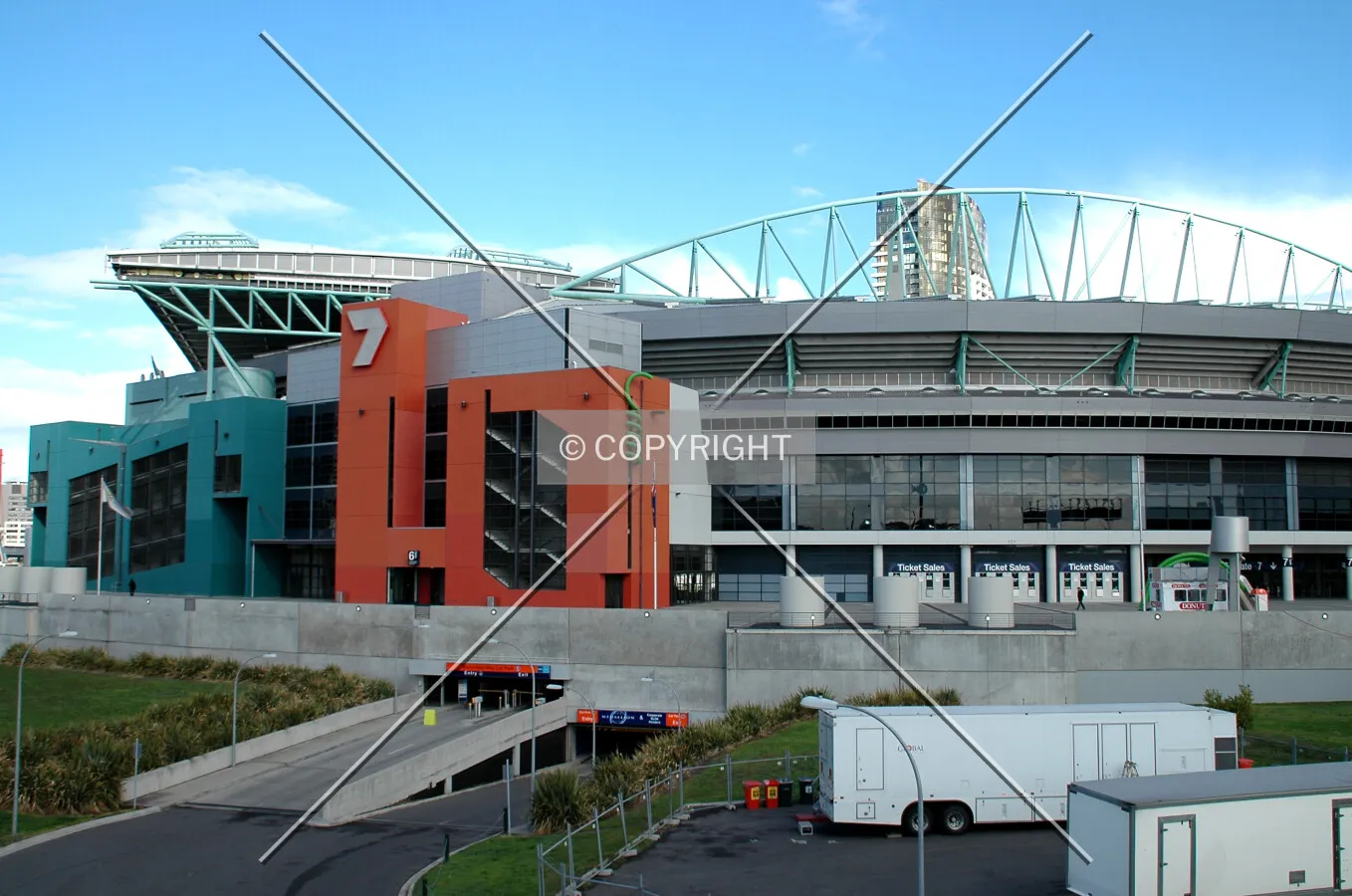 Looking southwest from La Trobe Street