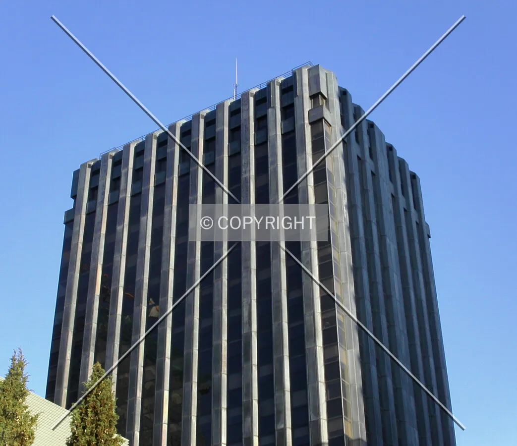 Top floors of the building