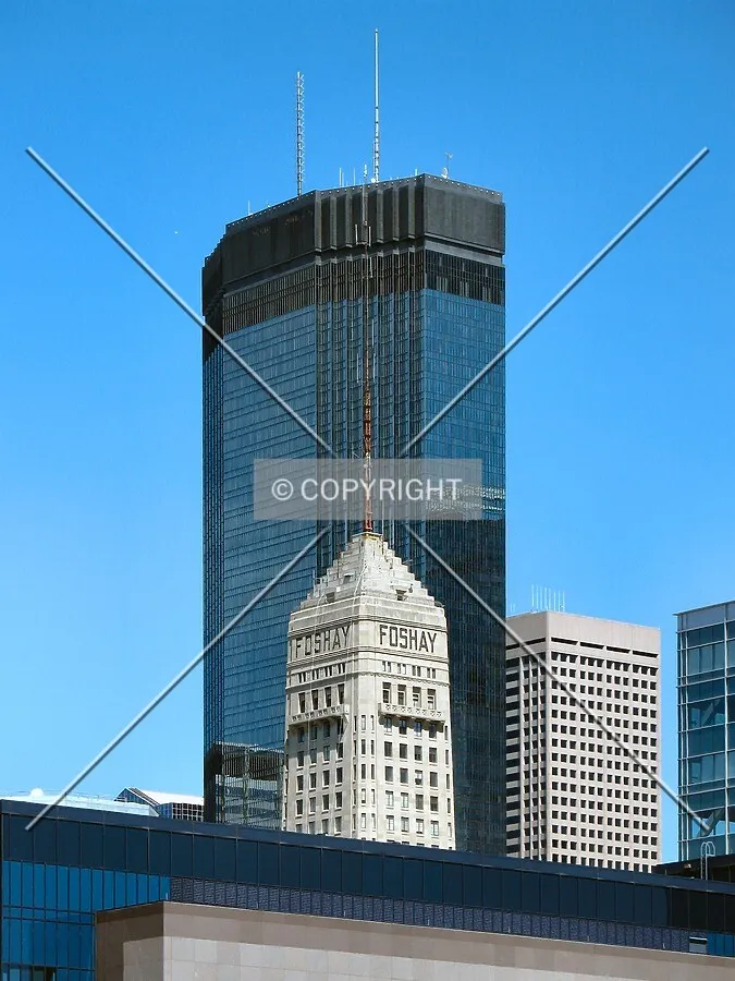 The city's tallest looming over the Foshay Tower, the previous tallest