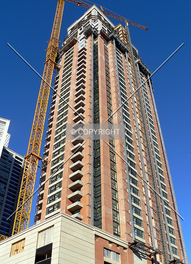View up the southwest corner