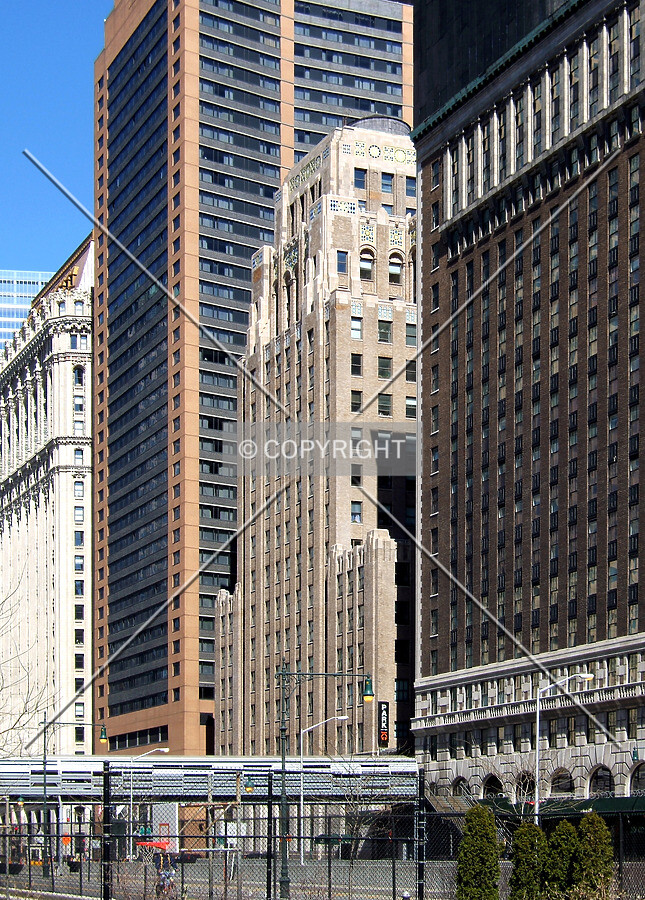 View from the southwest along West Street