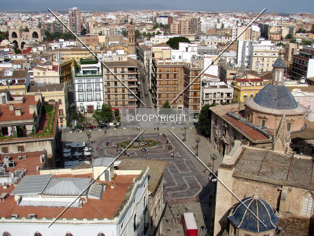 View over Plaza de la Virgen