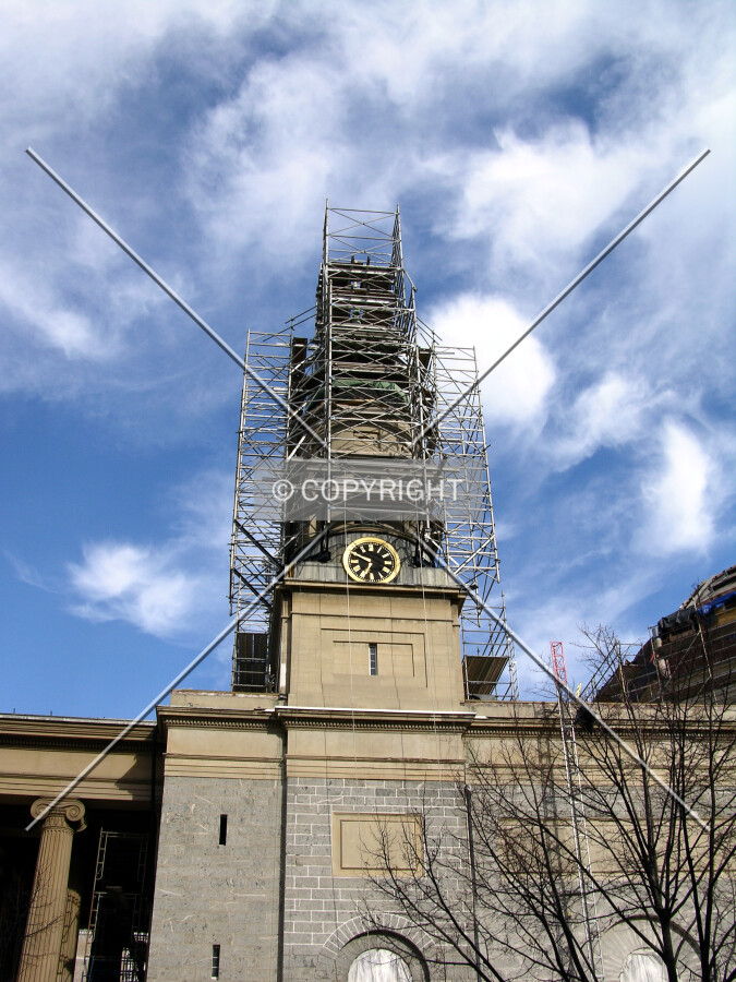 Looking up from West Mulberry Street