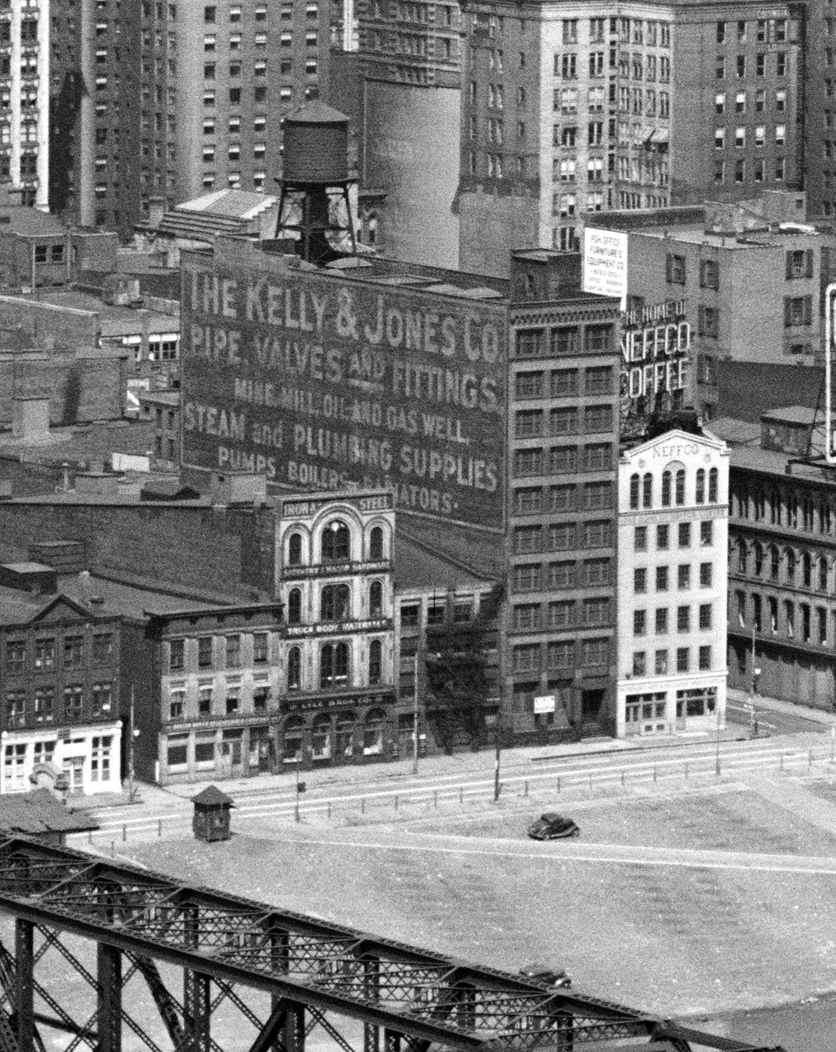 Vintage view from the southwest