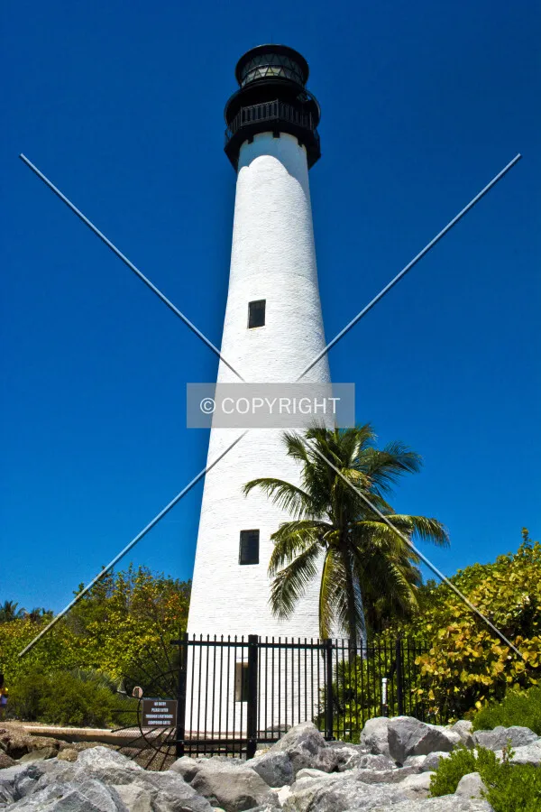 Cape Florida Lighthouse, Key Biscayne, Florida, U.S.A.