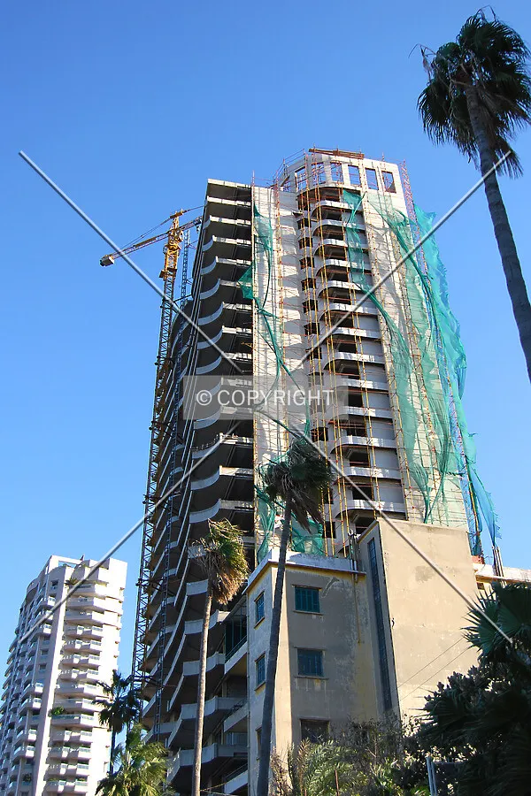 Looking up from the west