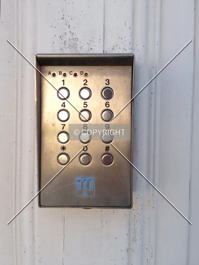 A digital lock providing access to a house