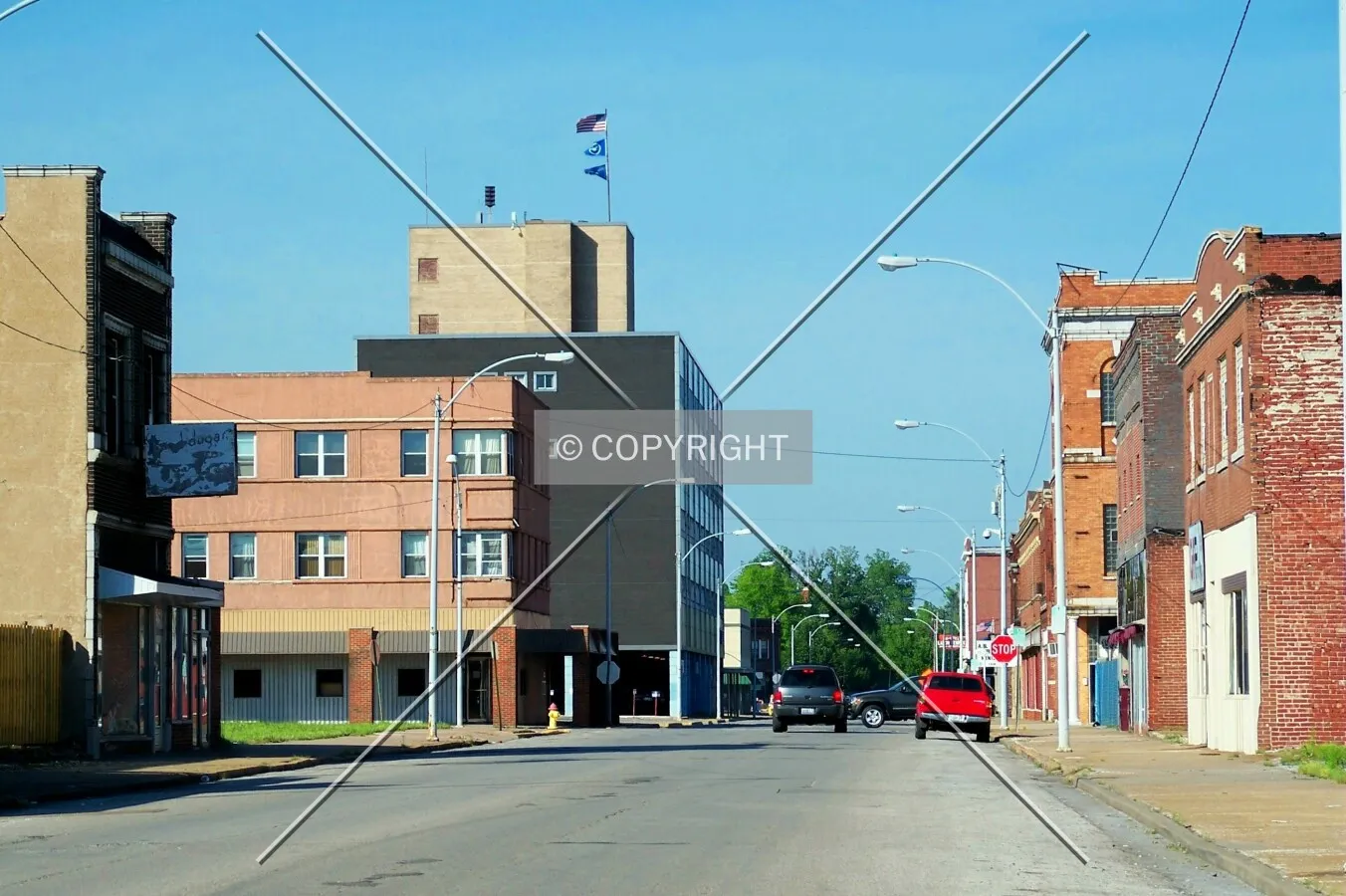 Looking northeast along State Street
