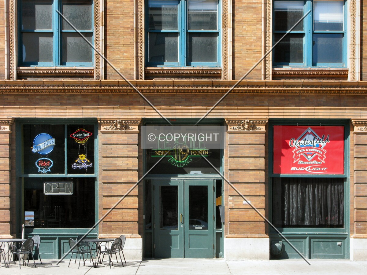 Main entrance from across 4th Street North
