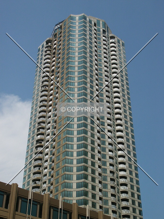 Looking up from the southwest